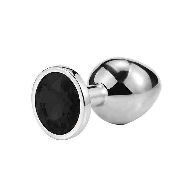 Metal Anal Plug Stainless Steel Butt Plug With Jewelry Colorful Crystal Anus Plug Anal Bead Adults Sex Toys for Women Adult Game