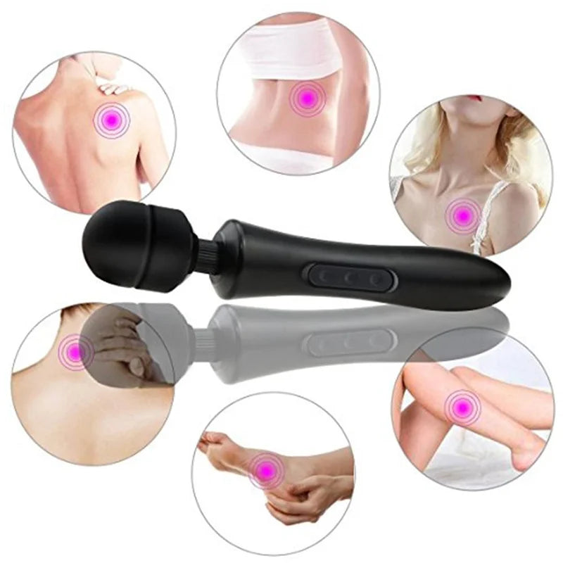 Huge Magic Wand Vibrator For Women Stimulator Clitoris G Spot Massager USB Charging Masturbation Sex Toys For Adults 18