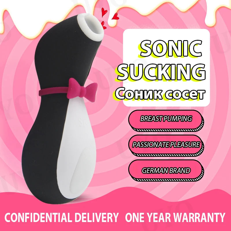 satisfyer Penguin vibrator Clit Stimulation Silicone Clitoral sucking 18 Adult products woman sex toys Nipple sucking vibrador