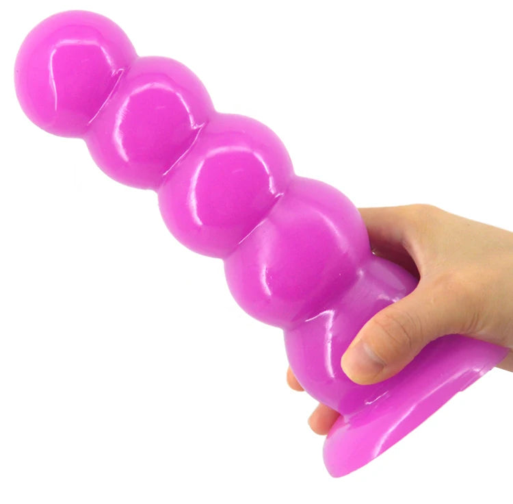 FAAK Large Anal Beads Butt Plug Black Dildo With Suction Cup Vibrators Sex Toys For Women Men Discreet Package 3 Days Delivery