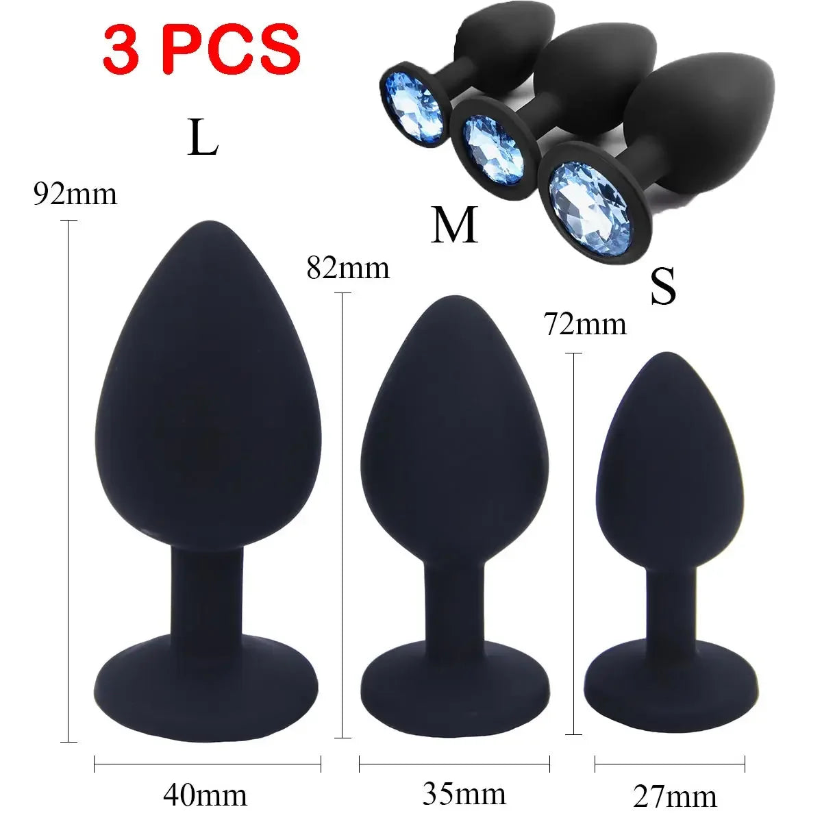 Anal Men's Sex Supplies Handsfree Silicone Butt But Xxl Women's Annal Plug Set Plug Anal Vibrator Masturbating Simple