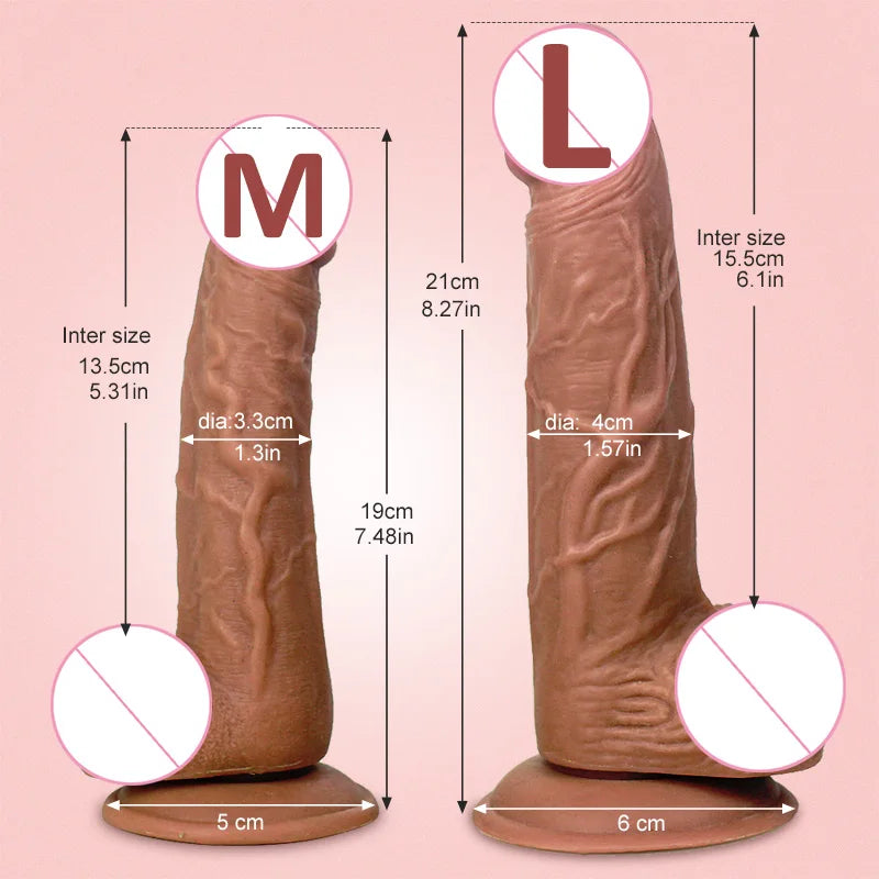 FLXUR Penis Realistic Dildo For Women Soft Flexible Suction Cup Female Masturbator Vagina Adult Erotic Sex Toy Product Cock