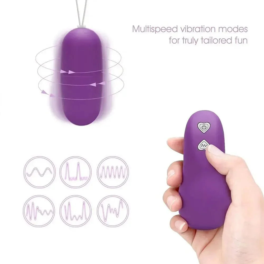 Powerful Bullet Vibrator Wireless Remote Control Vibrating Eggs G Spot Clitoris Stimulator Sex Toys for Woman Massage Ball