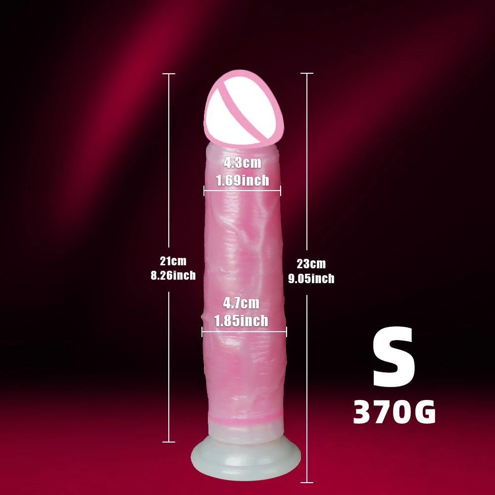 Soft Silicone Realistic Dildo with Powerful Suction Cup Female Masturbator Sexy Adult Toy Vagina G Spot Clitoral Anal Stimulator