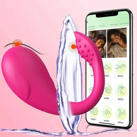 9 Speed APP Controlled Vaginal Vibrators G Spot Anal Vibrating Egg Massager Wearable Stimulator Adult Sex Toys for Women Couples