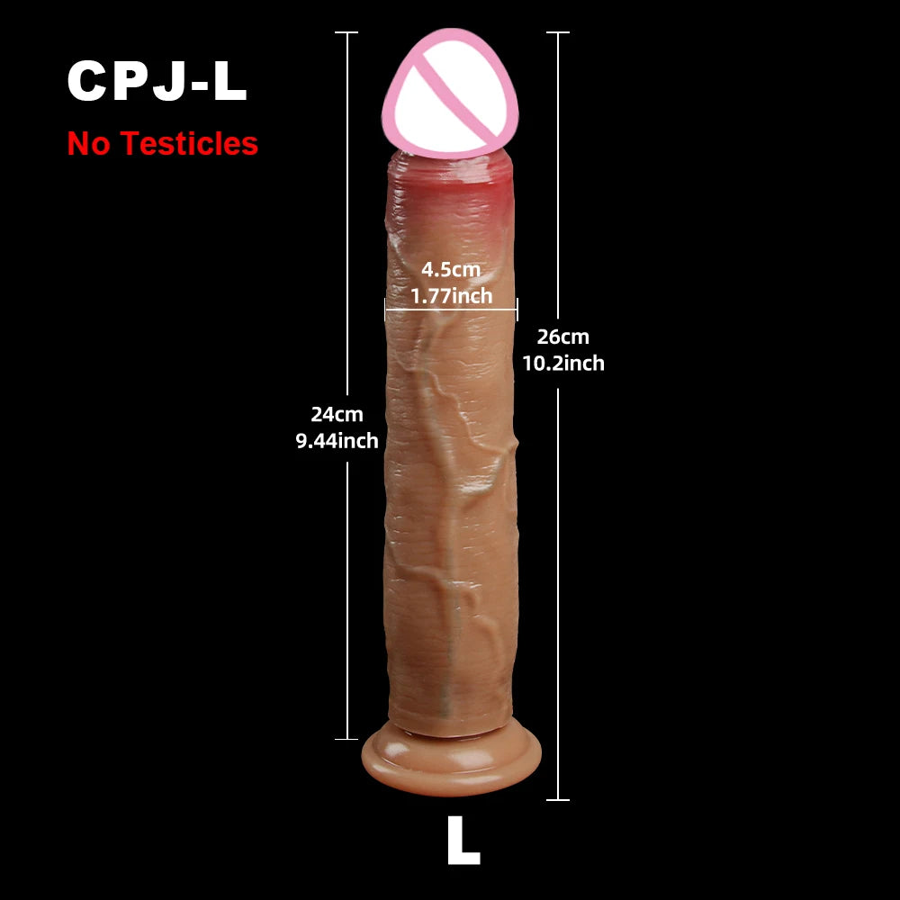 Realistic Sliding Dildo Skin Venis G Spot Stimulate Orgasm Masturbators Soft Penis Big Dick Suction Cup Anal Sex Toys For Women