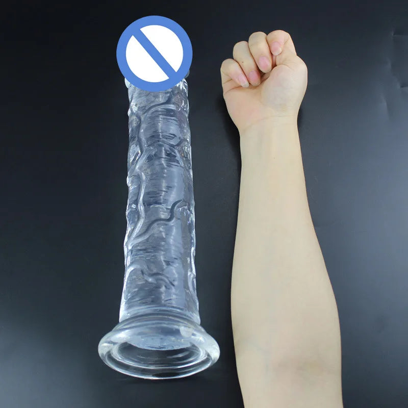 Jelly Dildo Realistic XXL Huge Long Penis TPE Butt Plug Female Vagina Stimulate Masturbation Sex Toy Woman Men Prostate Massage