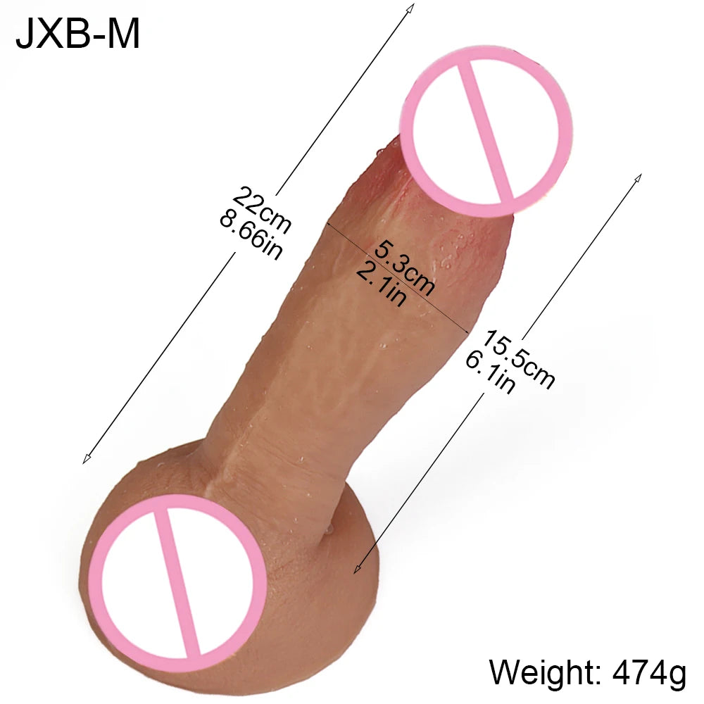 Real Men Skin Dildos Soft Silicone Suction Cup Big Huge Cock Male Artificial Penis Cheap Adult 18 Vagina Anal Sex Toys For Women