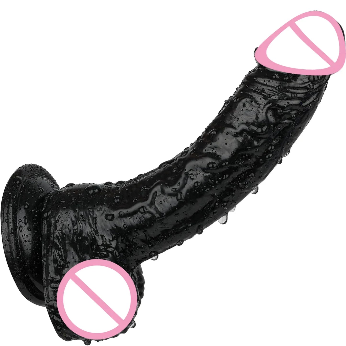 7 Inch Black Dildo Realistic Dildos for Women Small Penis With Suction Cup Cock for Vaginal G-spot Anal Dildo Sex Toys for Women