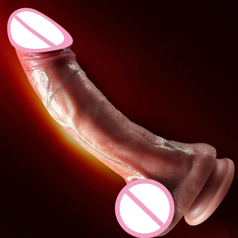 Realistic 8.5 Inch Dildo Silicone Big Penis Skin Feeling Soft Suction Cup Anal Pussy Masturbation Dick Sex Toys For Women Gay