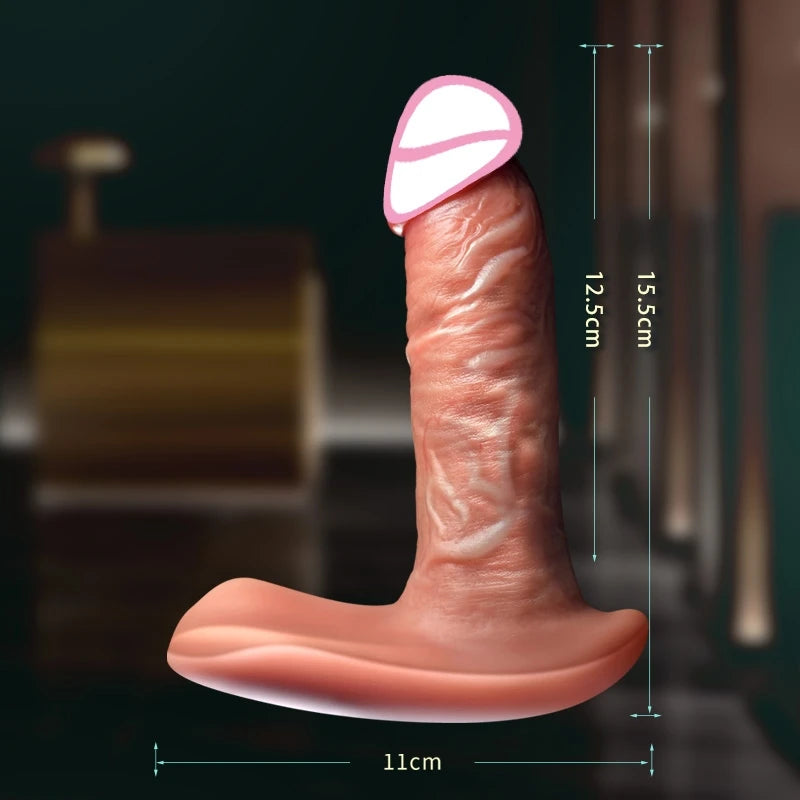 Realistic Dildo G-spot Clitoris Remote Control Wearable Vibrator  Butterfly Wearable Vibrator Big Penis Sex Toys for Women