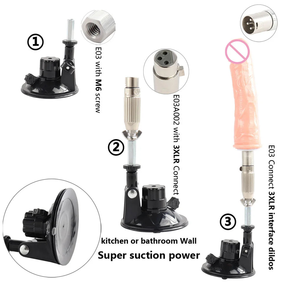 DTSUDU Entry-Level Sex Machine A2/F2/F3 Accessories 3XLR Accessories Dildos Suction Cup Sex Products For Women And Men Accessori