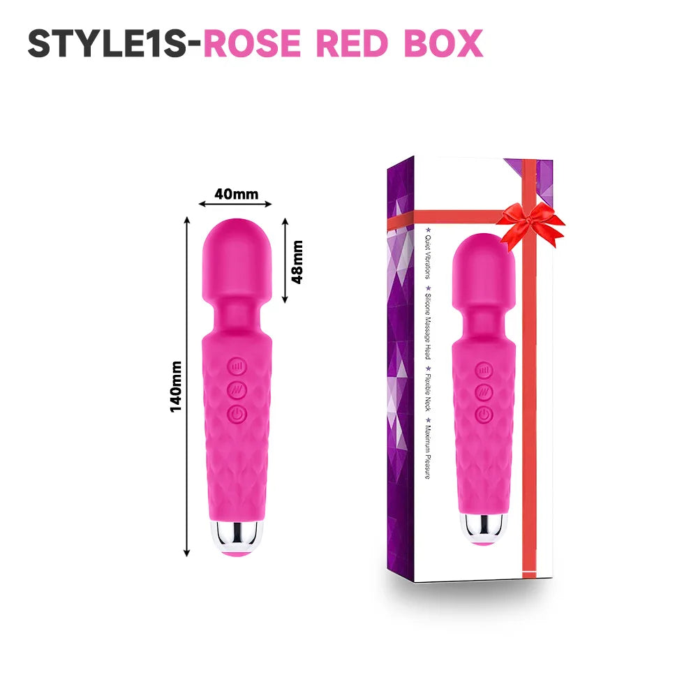 USB charge wand toys for girls vibrator for women dildo pussy vagina mastubator sex toys 18 avMassage stick adult toys supplies