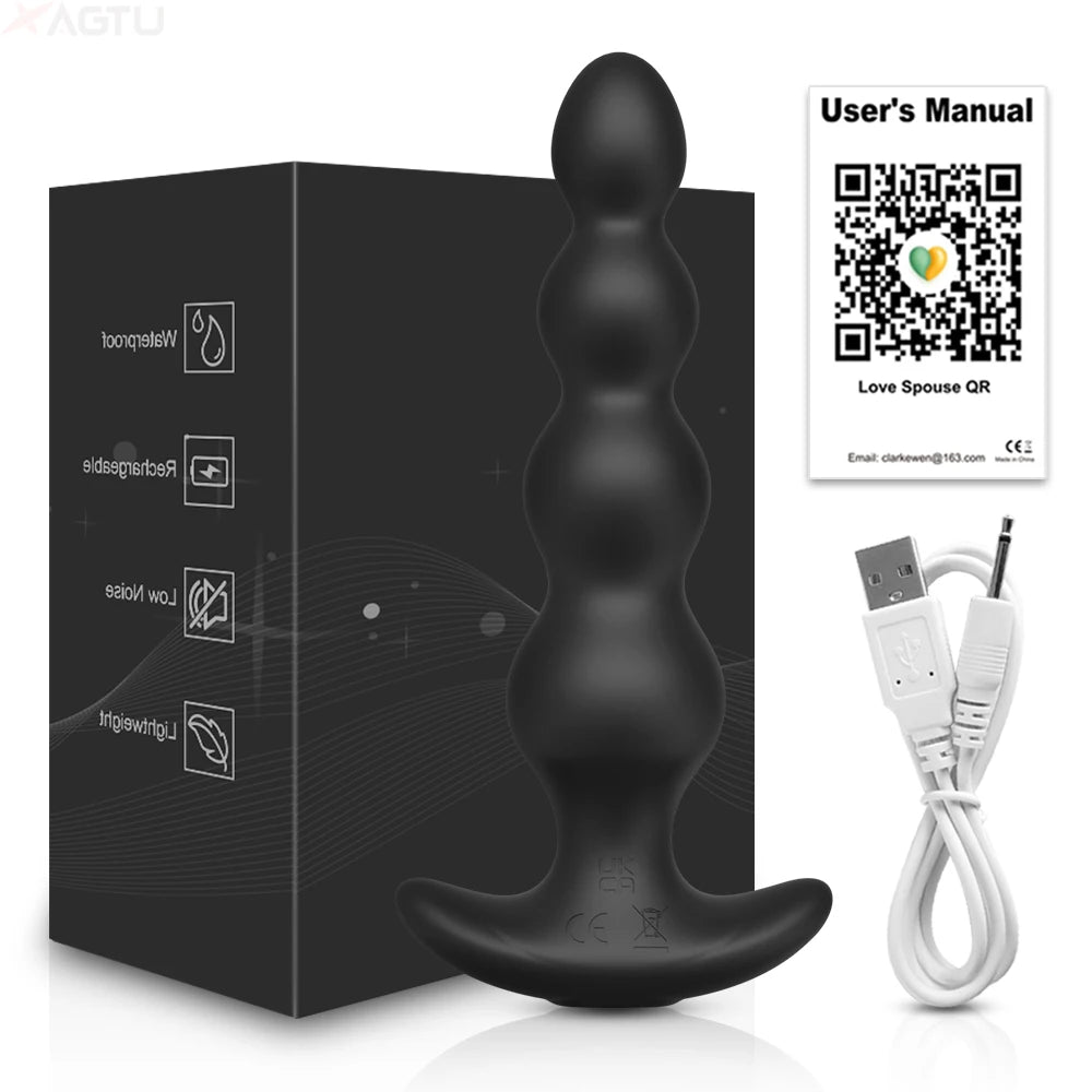 APP Bluetooth Anal Vibrator for Men Prostate Massager Wireless Remote Butt Plug Vibrating Adult Sex Toys for Women Male Gay