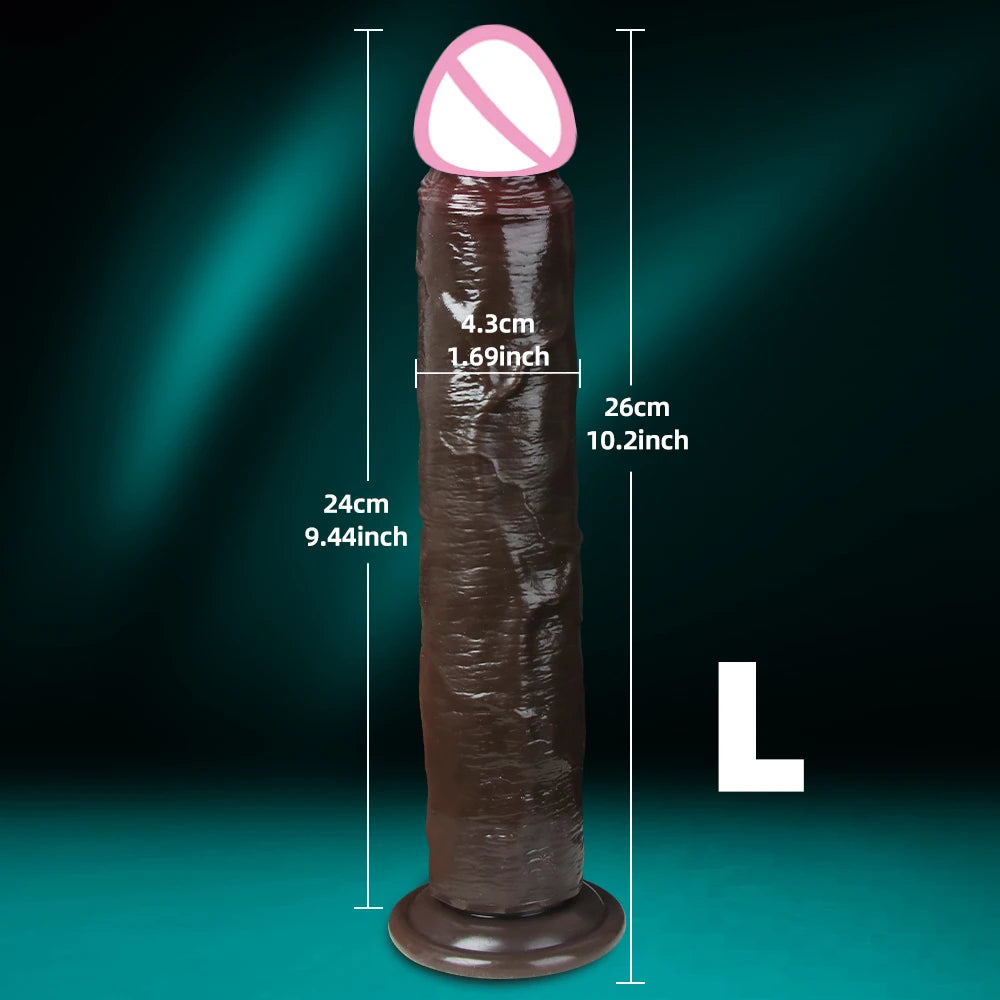 Soft Silicone Realistic Dildo with Powerful Suction Cup Female Masturbator Sexy Adult Toy Vagina G Spot Clitoral Anal Stimulator