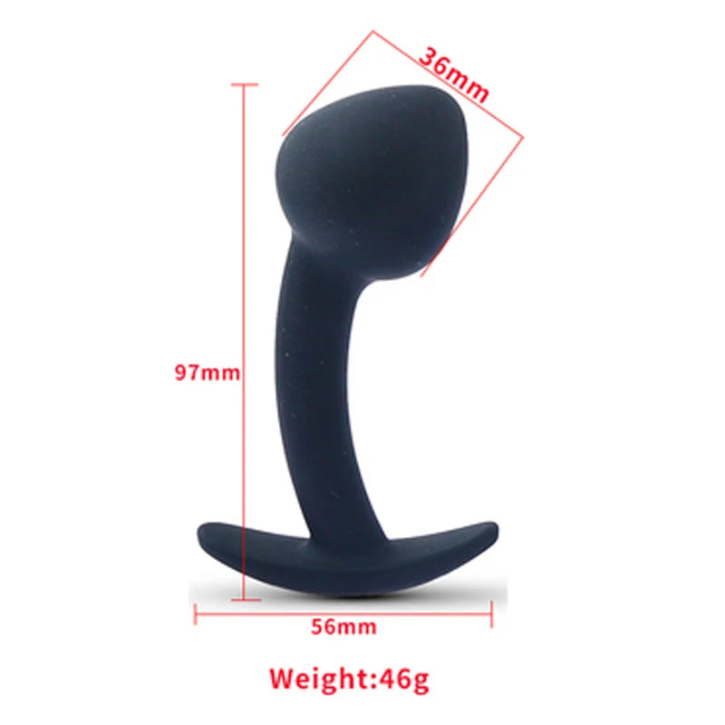 Prostate Massage Penis Fake Insert G Spot Unisex Toy for Man Women Silicone Anal Butt Plug Wearable Stimulation Ball Dildo 18+