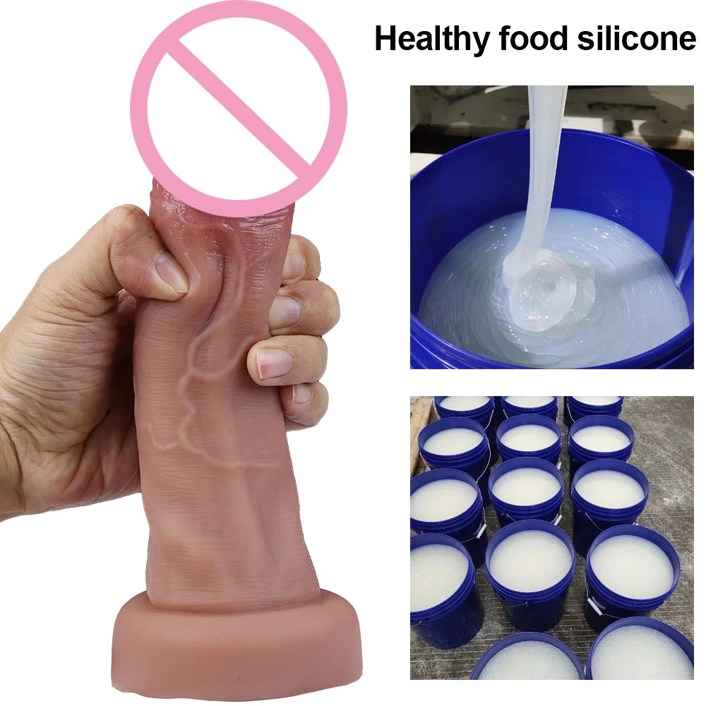 Skin Feeling Realistic Dildo Huge Penis Sex Toys for Women Big Glans with Suction Cup Female Masturbator Anal Adults Product 18