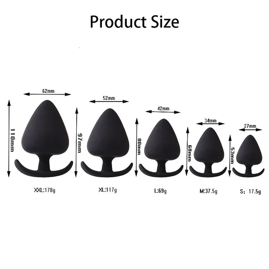 5 Sizes Anal Plug Trainer Dildo Massage Prostate Stimulator For Men Women Butt Plugs Sex Toys For Couples SM Adults 18