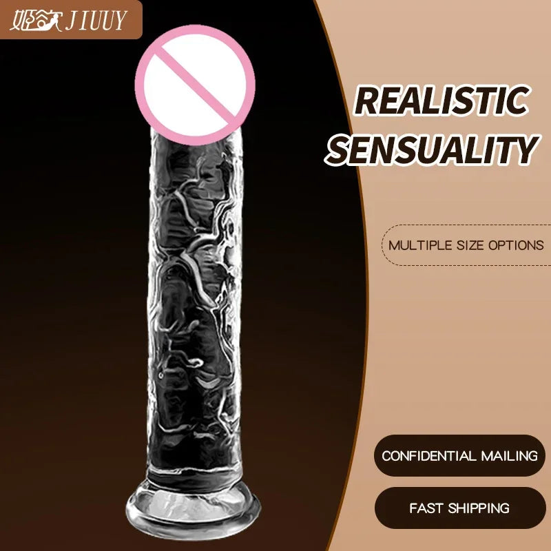 Realistic Dildo With Suction Cup Huge Jelly Fake Dick Big Penis Dildos Sex Toys for Woman Men Anal Butt Plug Adult Erotic