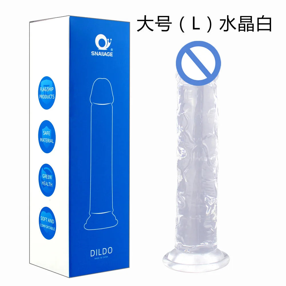 Jelly Dildo Realistic XXL Huge Long Penis TPE Butt Plug Female Vagina Stimulate Masturbation Sex Toy Woman Men Prostate Massage