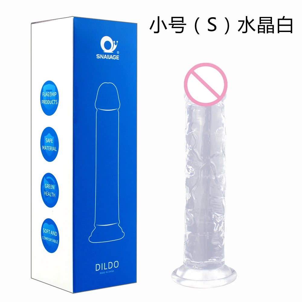 Jelly Dildo Realistic XXL Huge Long Penis TPE Butt Plug Female Vagina Stimulate Masturbation Sex Toy Woman Men Prostate Massage