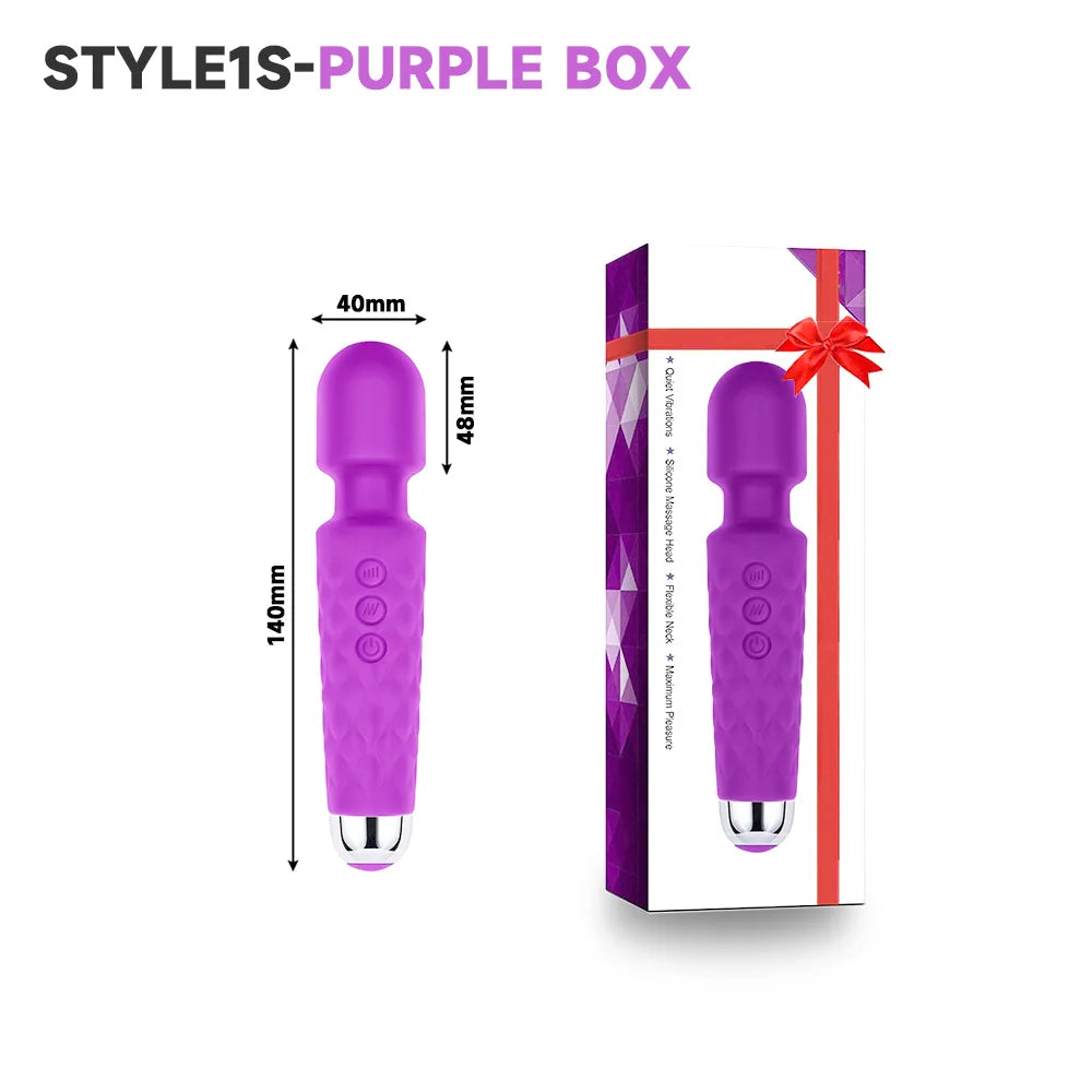 USB charge wand toys for girls vibrator for women dildo pussy vagina mastubator sex toys 18 avMassage stick adult toys supplies