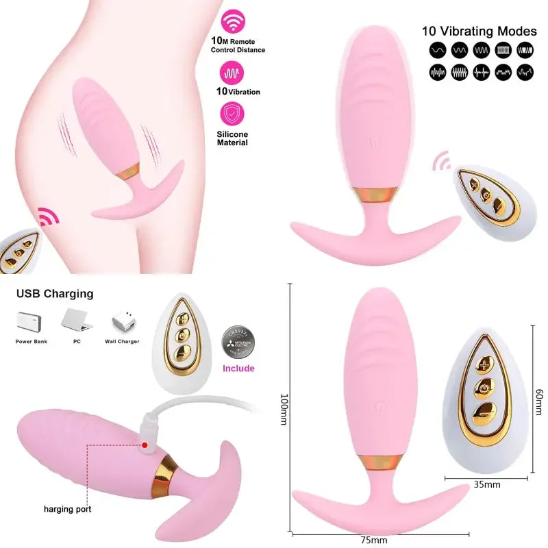 Anal Men's Sex Supplies Handsfree Silicone Butt But Xxl Women's Annal Plug Set Plug Anal Vibrator Masturbating Simple