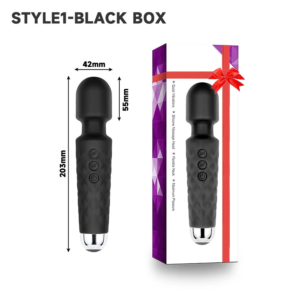 USB charge wand toys for girls vibrator for women dildo pussy vagina mastubator sex toys 18 avMassage stick adult toys supplies