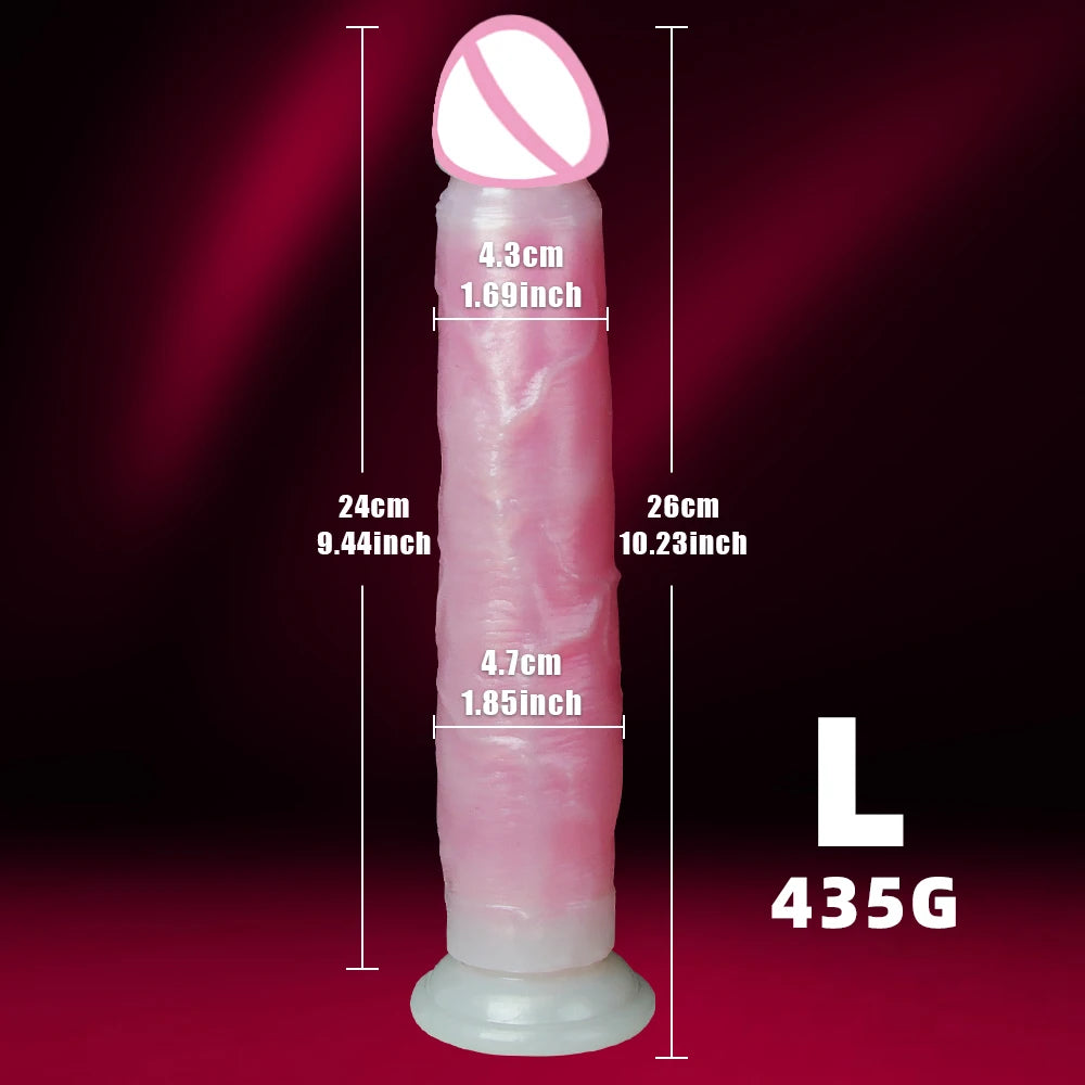 Soft Silicone Realistic Dildo with Powerful Suction Cup Female Masturbator Sexy Adult Toy Vagina G Spot Clitoral Anal Stimulator