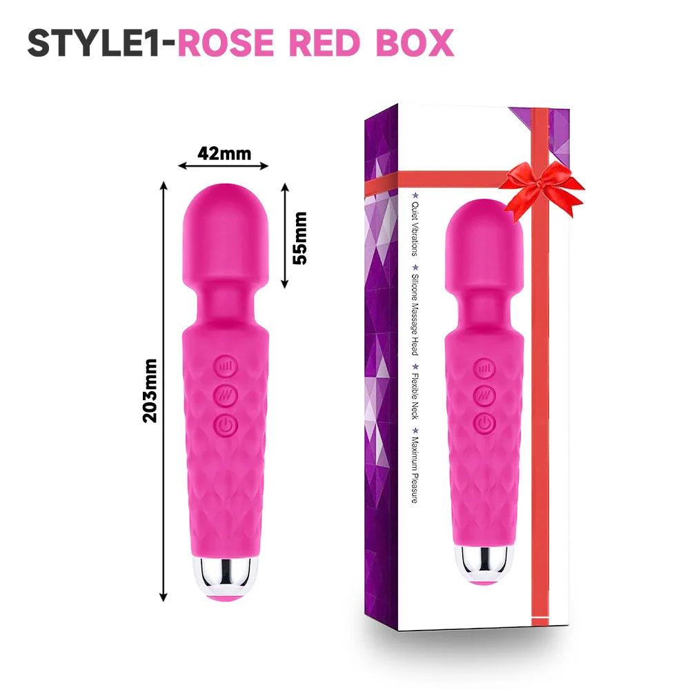 USB charge wand toys for girls vibrator for women dildo pussy vagina mastubator sex toys 18 avMassage stick adult toys supplies