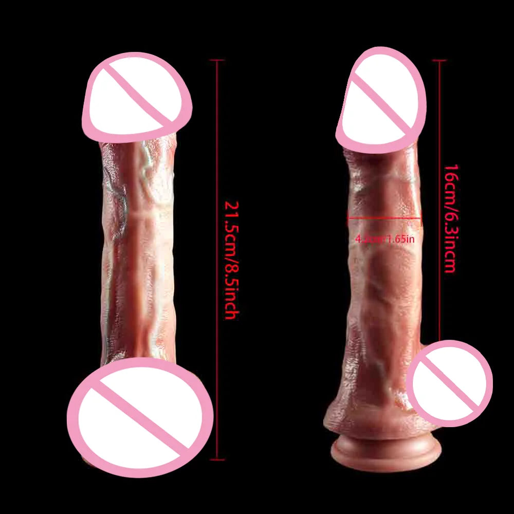 Realistic 8.5 Inch Dildo Silicone Big Penis Skin Feeling Soft Suction Cup Anal Pussy Masturbation Dick Sex Toys For Women Gay