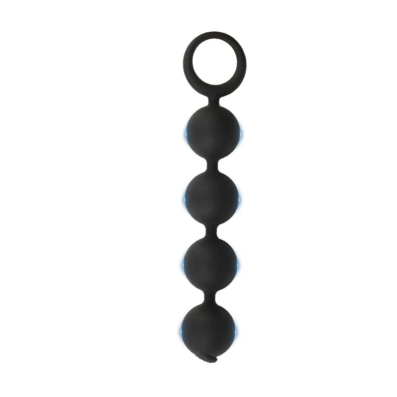 Silicone 4 Balls Anal Beads With Pull Ring Anal Plug Prostate Massage G-spot Stimulate Butt Plug Couples Sex Toys For Women Men