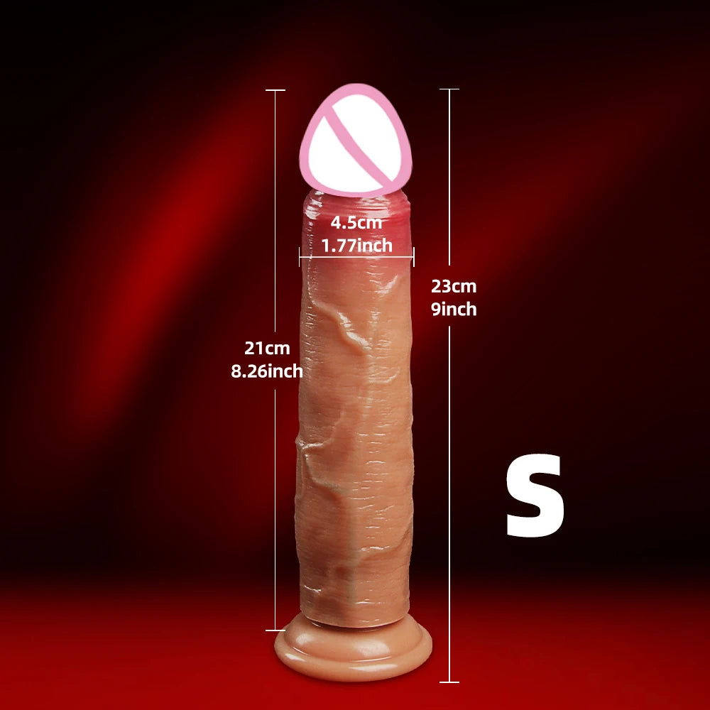 Soft Silicone Realistic Dildo with Powerful Suction Cup Female Masturbator Sexy Adult Toy Vagina G Spot Clitoral Anal Stimulator