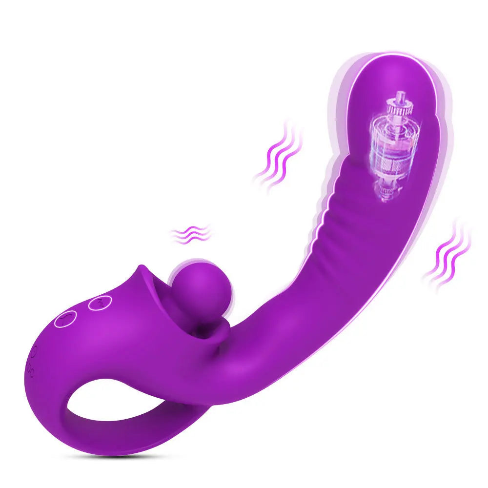 Dildo Vibrator For Women Tongue Vibro Licking Machine Clitoris Stimulator G-Spot Wand Female Clit Sucker Masturbator Sex Toys