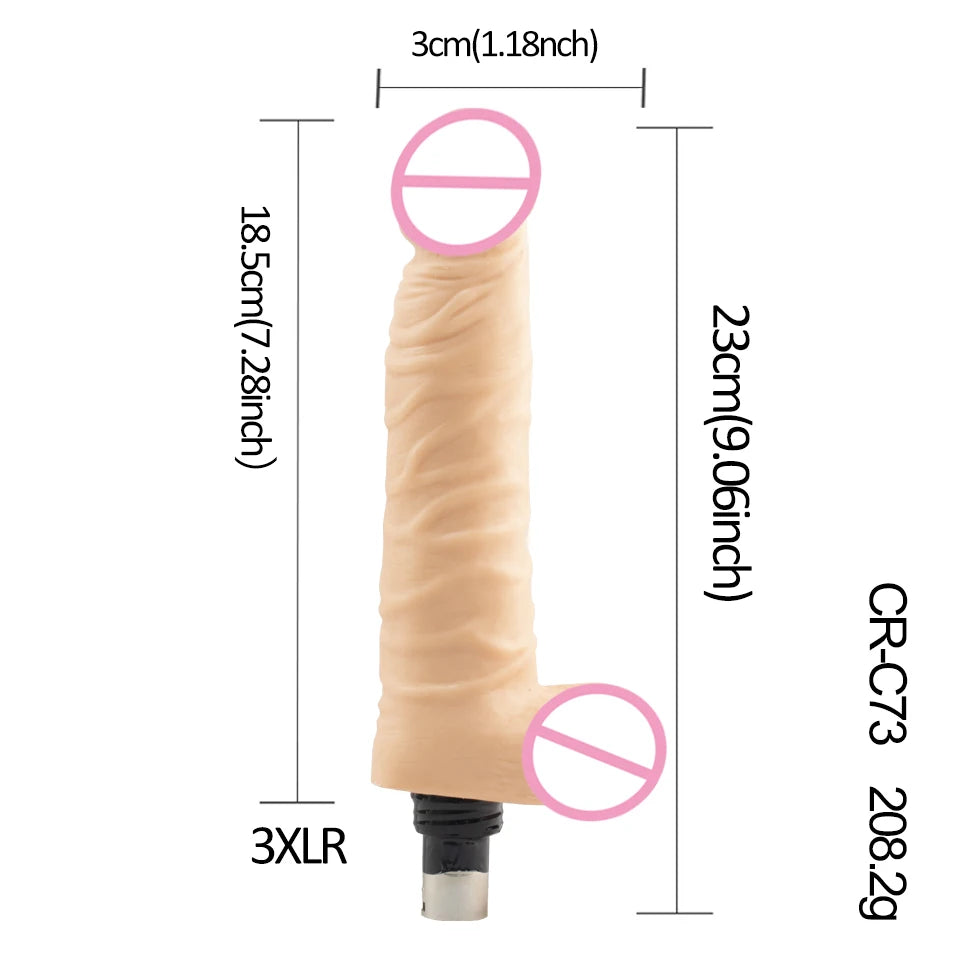 DTSUDU Entry-Level Sex Machine A2/F2/F3 Accessories 3XLR Accessories Dildos Suction Cup Sex Products For Women And Men Accessori