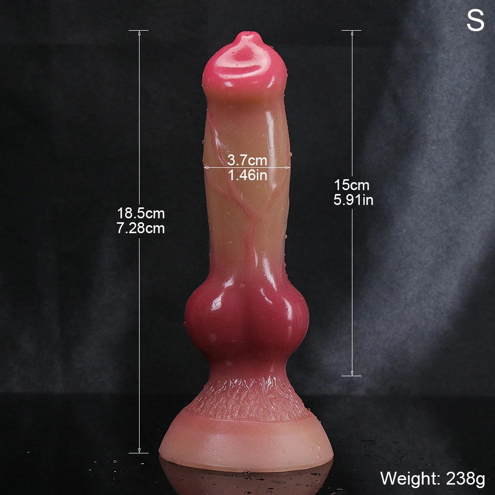 Super Realistic Animal Dildo Soft Dog Penis Huge Big Horse Phallus With Suction Cup Adults Anal Sex Toys For Lesbian Vagina Dick