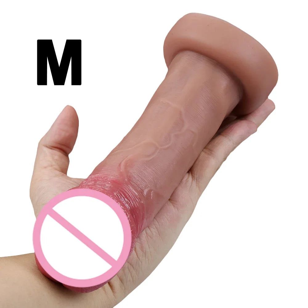 Skin Feeling Realistic Dildo Huge Penis Sex Toys for Women Big Glans with Suction Cup Female Masturbator Anal Adults Product 18