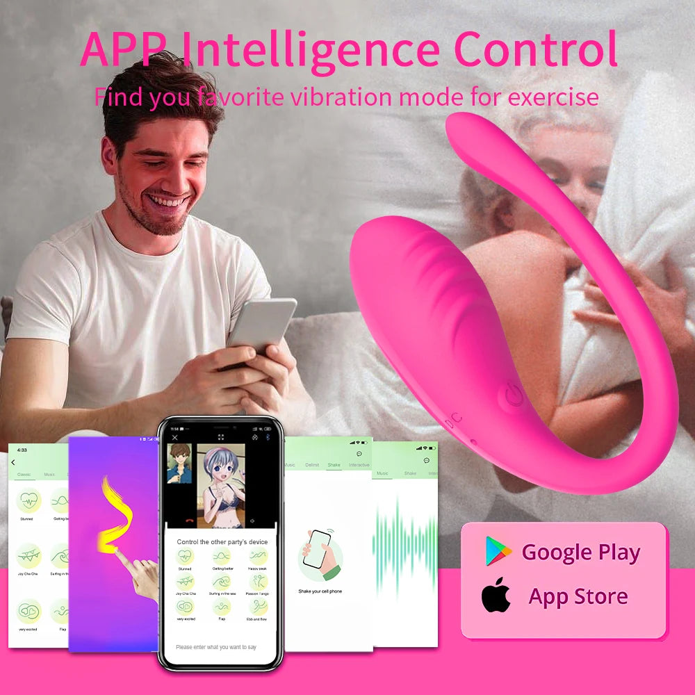 9 Speed APP Controlled Vaginal Vibrators G Spot Anal Vibrating Egg Massager Wearable Stimulator Adult Sex Toys for Women Couples