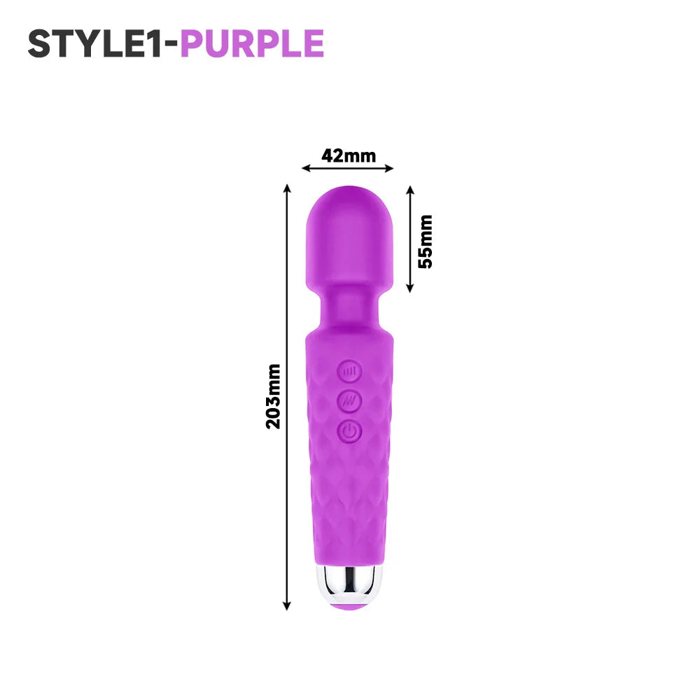 USB charge wand toys for girls vibrator for women dildo pussy vagina mastubator sex toys 18 avMassage stick adult toys supplies