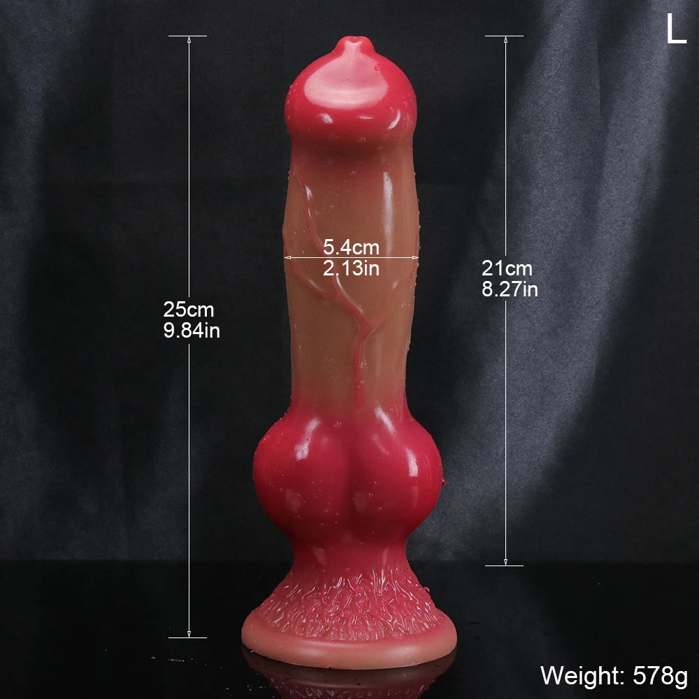 Super Realistic Animal Dildo Soft Dog Penis Huge Big Horse Phallus With Suction Cup Adults Anal Sex Toys For Lesbian Vagina Dick