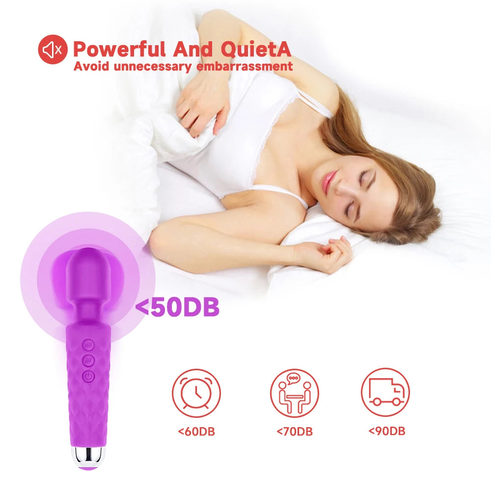 USB charge wand toys for girls vibrator for women dildo pussy vagina mastubator sex toys 18 avMassage stick adult toys supplies