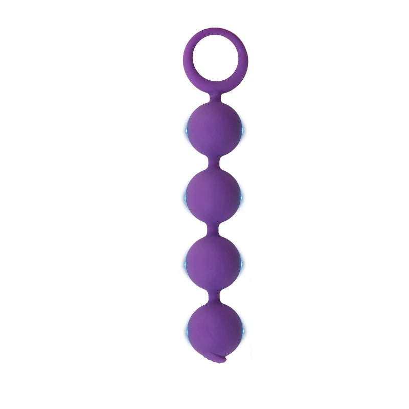 Silicone 4 Balls Anal Beads With Pull Ring Anal Plug Prostate Massage G-spot Stimulate Butt Plug Couples Sex Toys For Women Men