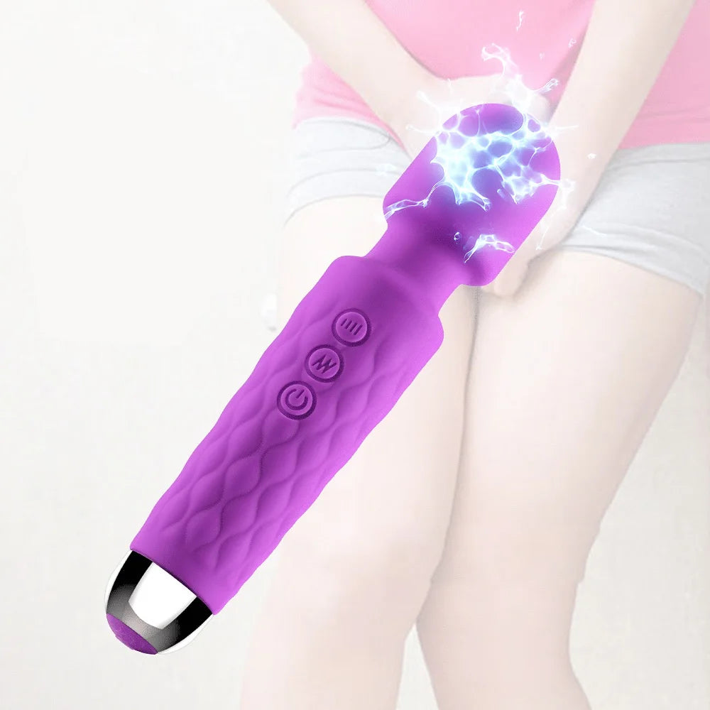 USB charge wand toys for girls vibrator for women dildo pussy vagina mastubator sex toys 18 avMassage stick adult toys supplies