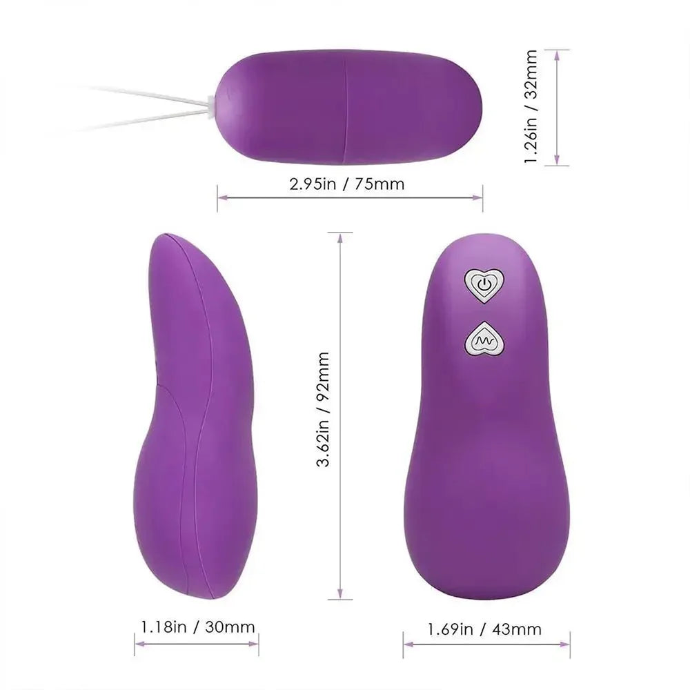 Powerful Bullet Vibrator Wireless Remote Control Vibrating Eggs G Spot Clitoris Stimulator Sex Toys for Woman Massage Ball